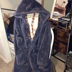 My Beloved Dark Grey Faux Fur Coat